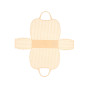 Borsa vintage in plastica giallo