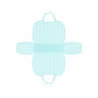 Borsa vintage in plastica verde acqua