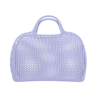 Borsa vintage in plastica lavanda