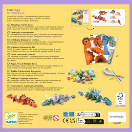 Kit creativo Infilatura dinosauri terribili Djeco