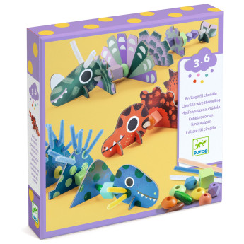 Kit creativo Infilatura dinosauri terribili Djeco