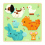 Puzzle incastro puzz and play friends Djeco