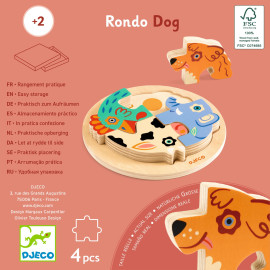Puzzle incastro rondo dog Djeco