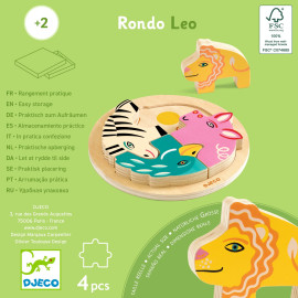 Puzzle incastro rondo leo Djeco