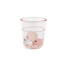 Bicchiere Tiny farm rosa 180 ml Done By Deer