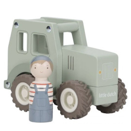 Trattore con personaggio in legno Little Dutch