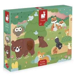 Puzzle gigante tattile la foresta 20 pz Janod