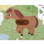 Puzzle gigante  tattile fattoria 20 pz Janod