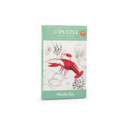 Puzzle 3d gambero di fiume Moulin Roty