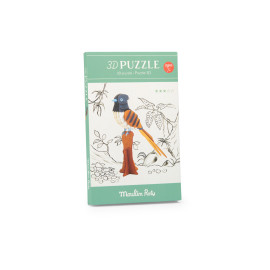 Puzzle 3d uccello Moulin Roty