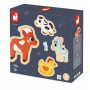 Puzzle progressivi fattoria con cornice 4 pz Janod