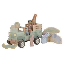 Auto Jeep in legno con animaletti Safari Little Dutch