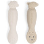 Set 2 cucchiaini da apprendimenti in silicone sabbia Done By Deer