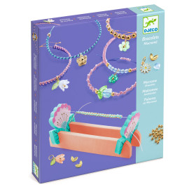 Kit braccialetti in macrame blu Djeco