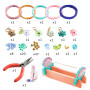 Kit braccialetti in macrame blu Djeco
