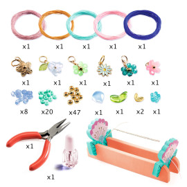 Kit braccialetti in macrame blu Djeco