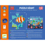 Puzzle gigante il mare 24+8 pz Djeco