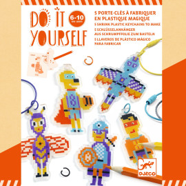 Kit portachiavi pixel art heroes Do it yourself Djeco