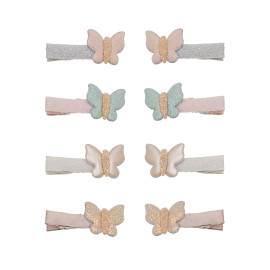 Set 8 mini clips bella butterflies Mimi & Lula