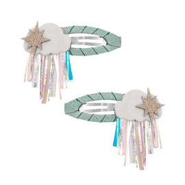 Set 2 mollette rainy cloud hair clips Mimi & Lula