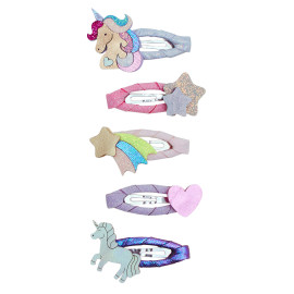 Set 5 mollette unicornland mini hair clips Mimi & Lula