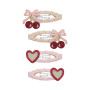 Set 4 mollette fancy cherries hair clips Mimi & Lula