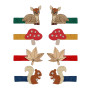 Set 8 mini clips fawn and friends hair clips Mimi & Lula