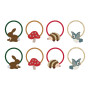 Set 8 elastici woodland pals mini hair ties Mimi & Lula