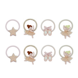 Set 8 elastici ballerina mini hair ties Mimi & Lulaa