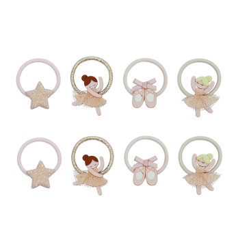 Set 8 elastici ballerina mini hair ties Mimi & Lulaa
