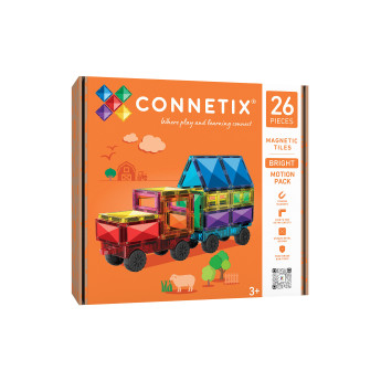 Set 26 tessere magnetiche Motion Pack bright Arcobaleno 100% Plastica ABS Atossica Connetix