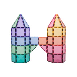 Set 56 tessere magnetiche Pastello100% Plastica ABS Atossica Connetix