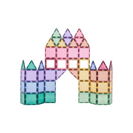 Set 104 tessere magnetiche Pastello 100% Plastica ABS Atossica Connetix