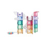 Set 114 tessere magnetiche pacco pista palline Pastello 100% Plastica ABS Atossica Connetix