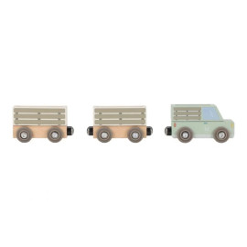 Set pista con trenino in legno safari Little Dutch