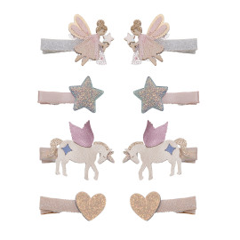 Set 8 mollette mini clips dreamy fairy Mimi & Lula