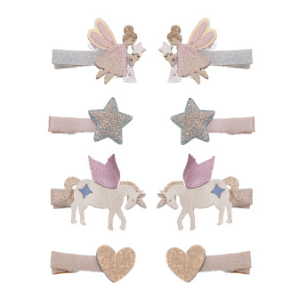 Set 8 mollette mini clips dreamy fairy Mimi & Lula