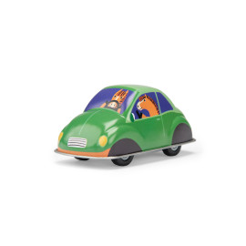 Macchinina a frizione in latta verde Moulin Roty