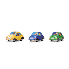 Macchinina a frizione in latta blu Moulin Roty