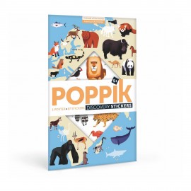 Poster sticker animali Poppik