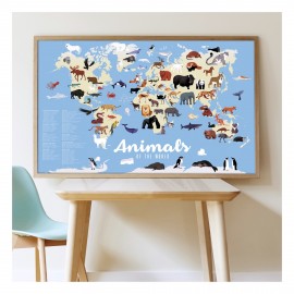 Poster sticker animali Poppik