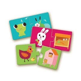 Puzzle duo  " Habitat" djeco