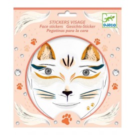 Stickers viso gatto
