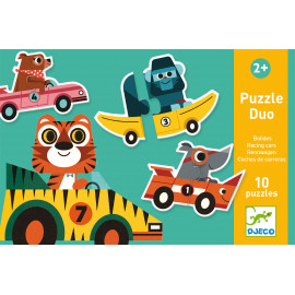 Puzzle duo racing cars djeco