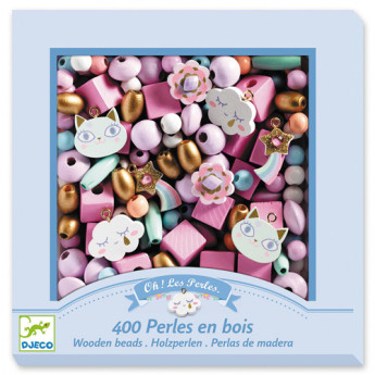 Perle in legno djeco arcobaleno 450 pz 