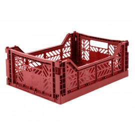 Cesta pieghevole midi tile red aykasa