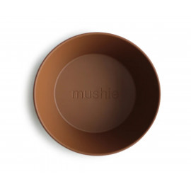 Set 2 ciotole round caramel Mushie