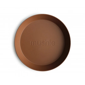Set 2 piatti round caramel mushie