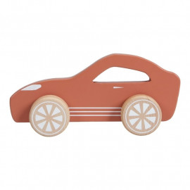 Sport car rust in legno little dutch rosso mattone