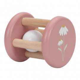 Roller rattle legno rosa little dutch
